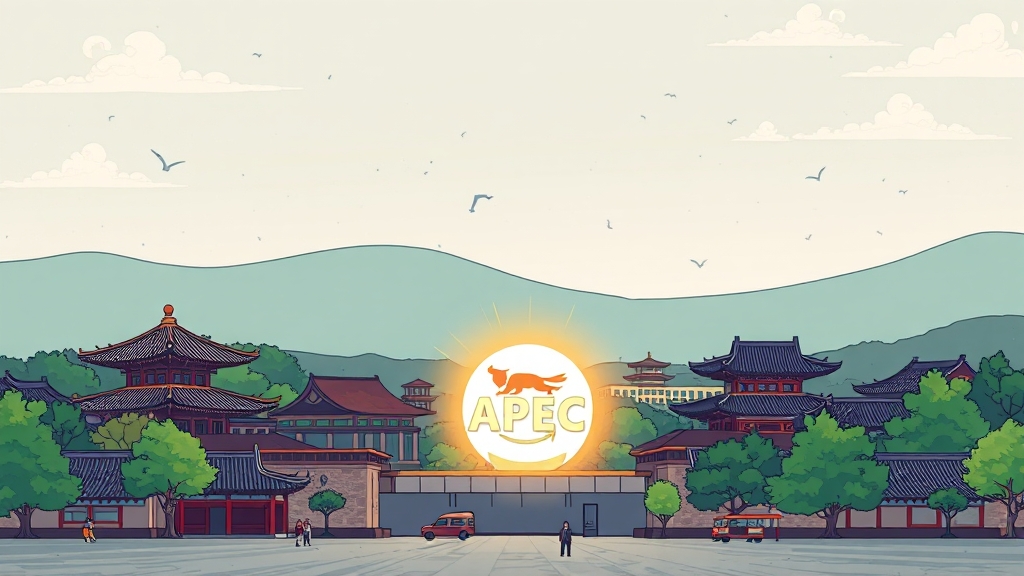 경주 APEC 경제적 효과 (cartoon 스타일)