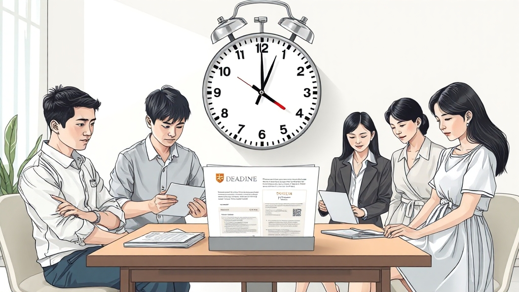 수시 지원 시 필수 확인 사항 (illustration 스타일)