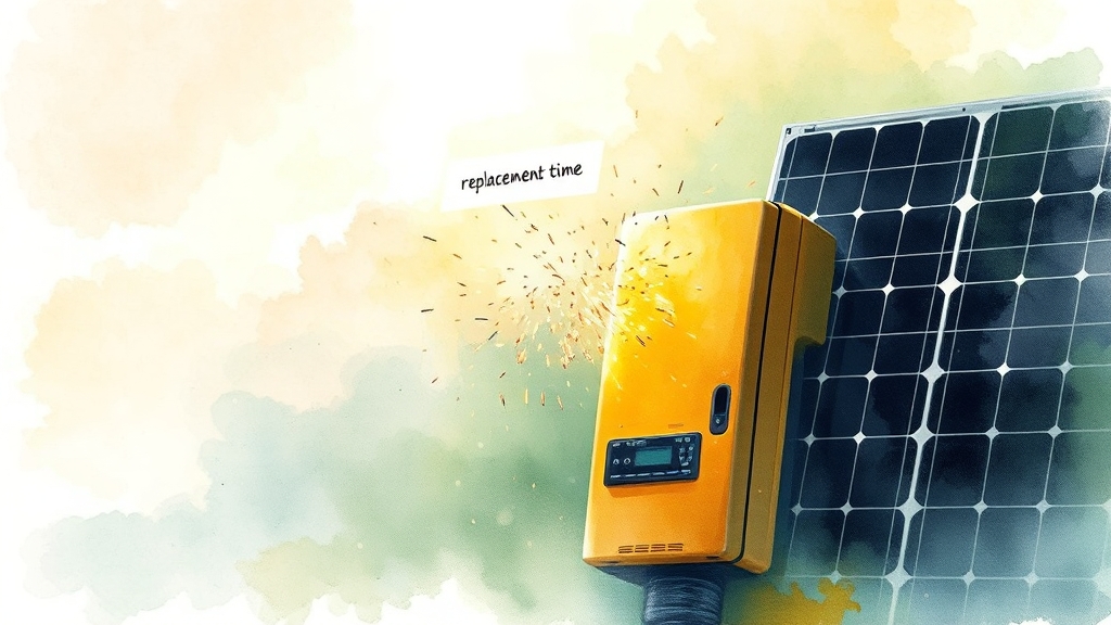 인버터, 언제 바꿔야 할까? (watercolor 스타일)