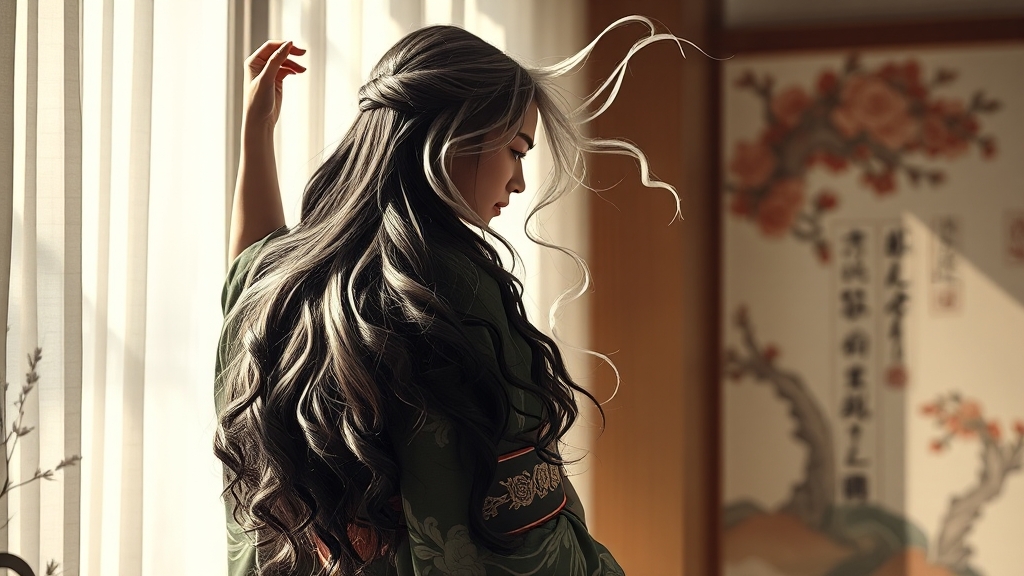 머리카락 상태/색깔별 꿈 해몽 (realistic 스타일)