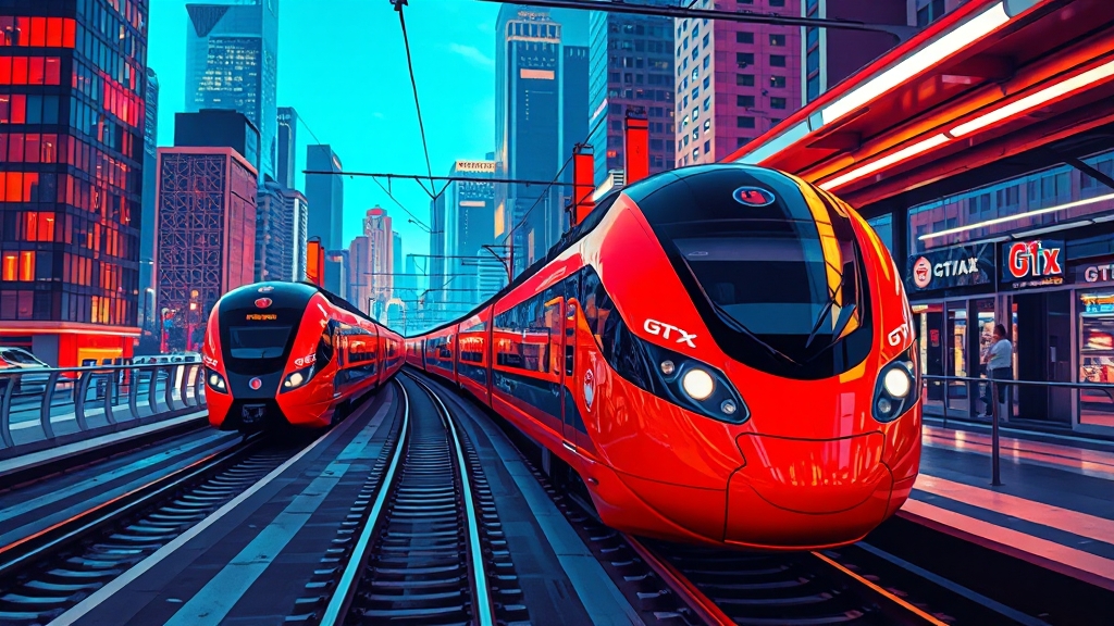 GTX A노선 개통 정보 (popart 스타일)