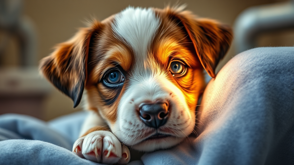 강아지 녹내장 수술, 어떤 방법들이 있을까요? (realistic 스타일)