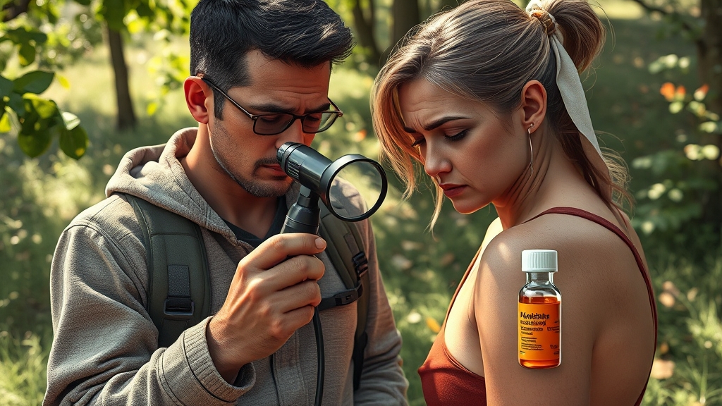 주요 증상은? (realistic 스타일)