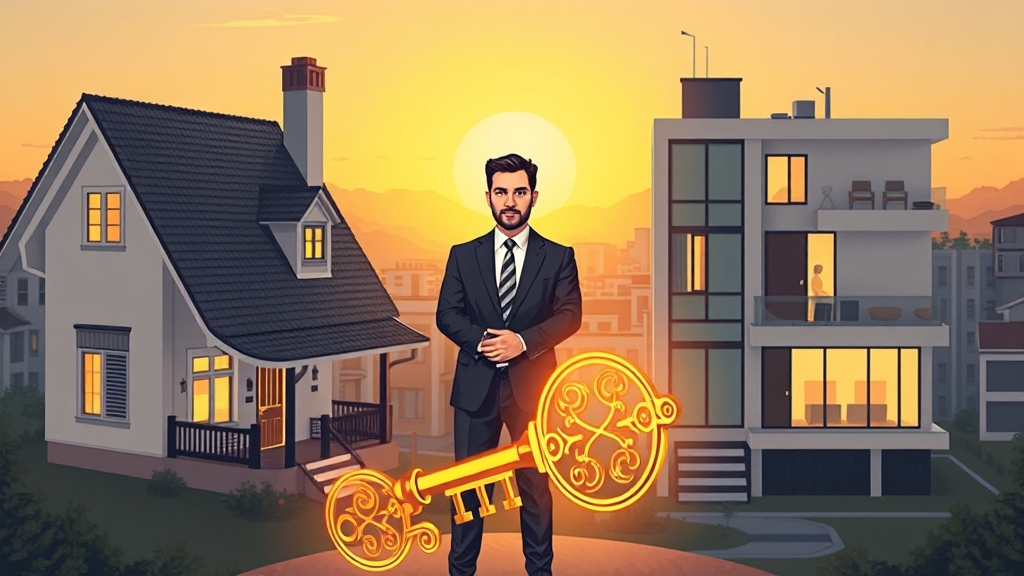 2주택 보유 시 세금 유의사항 (illustration 스타일)