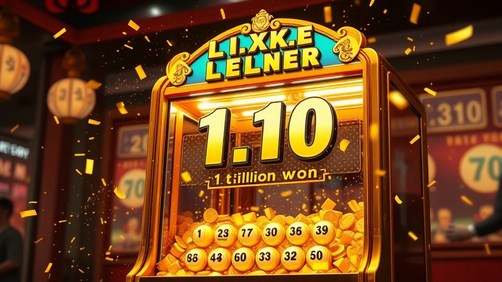 1210회 로또 등수별 당첨금 (realistic 스타일)