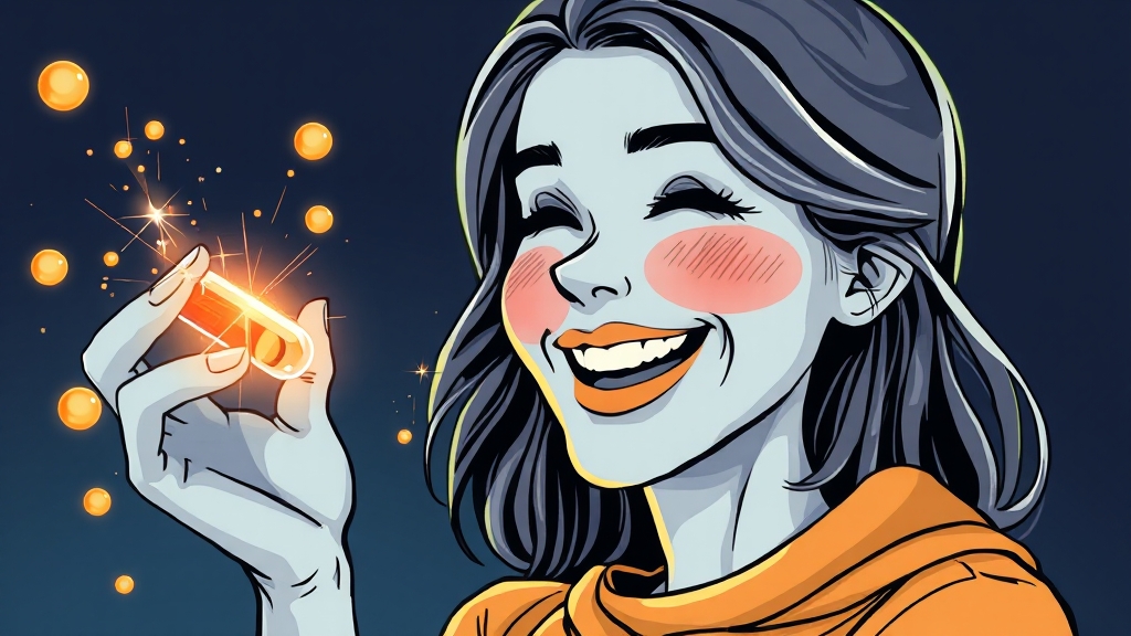 코엔자임Q10 주요 효능 (illustration 스타일)