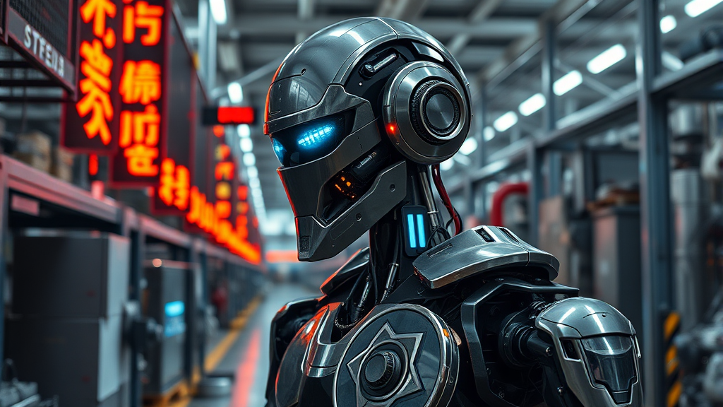 옵티머스 체인: 중국 공급망 (realistic 스타일)