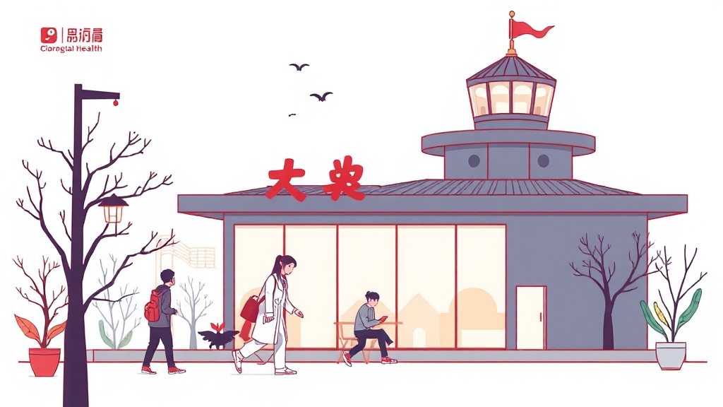 중국인의 의료 관광 목적 (illustration 스타일)