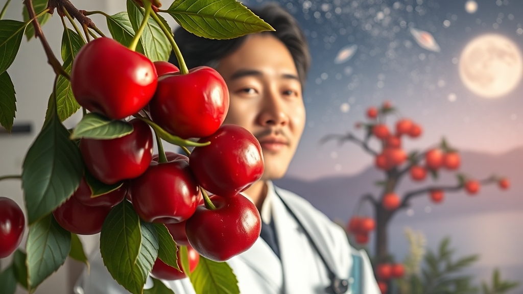 체리와 관련된 전문가 의견 (realistic 스타일)