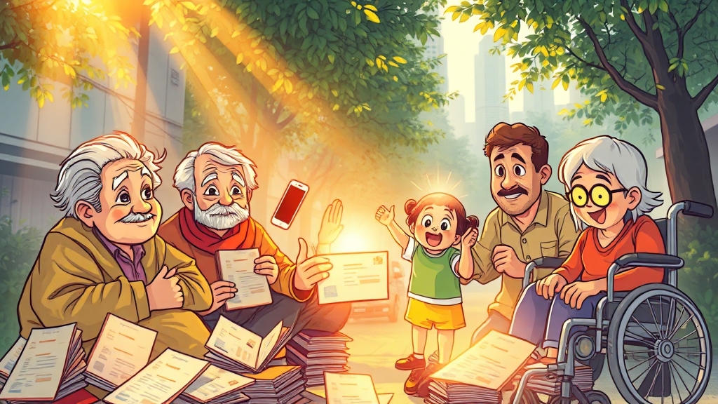 신청 자격 상세 조건 (cartoon 스타일)
