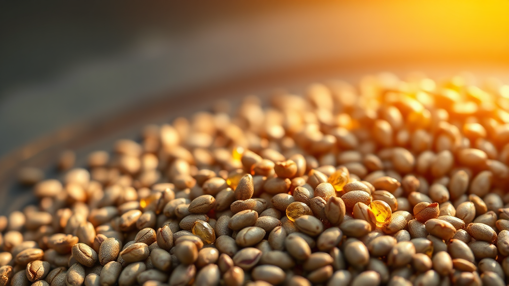 대마종자유란 무엇인가요? 기본 정보와 영양 성분 (realistic 스타일)