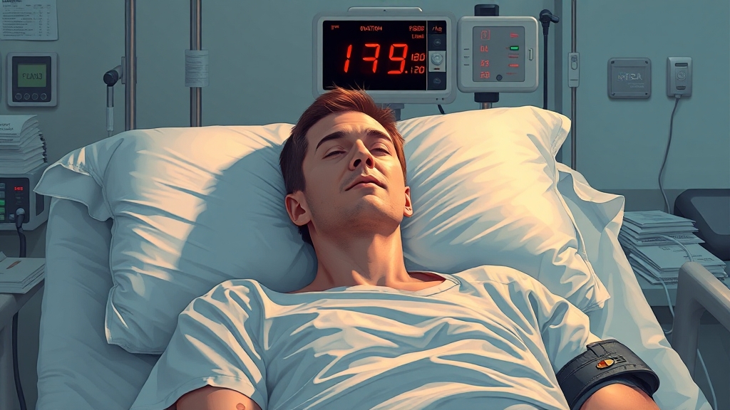 고혈압 응급 상황 대처법 (illustration 스타일)