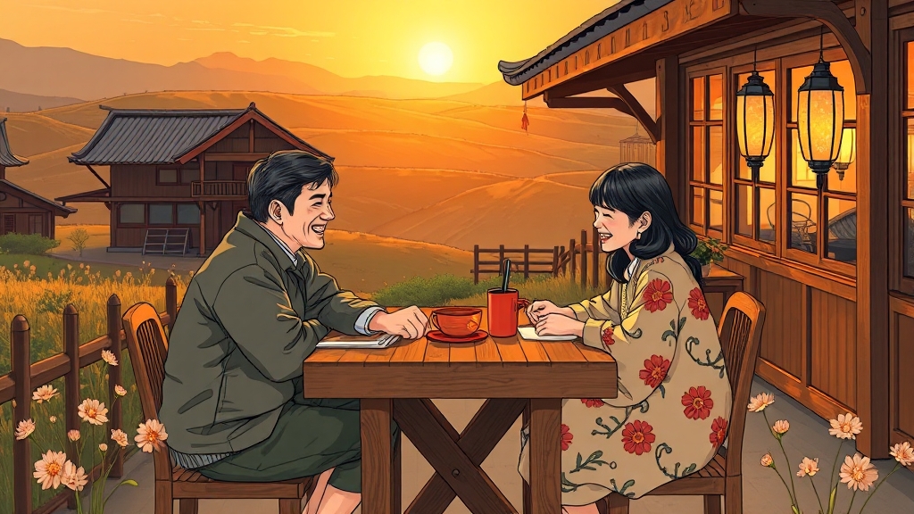 6시 내고향: 주요 코너 및 출연진 정보 (illustration 스타일)