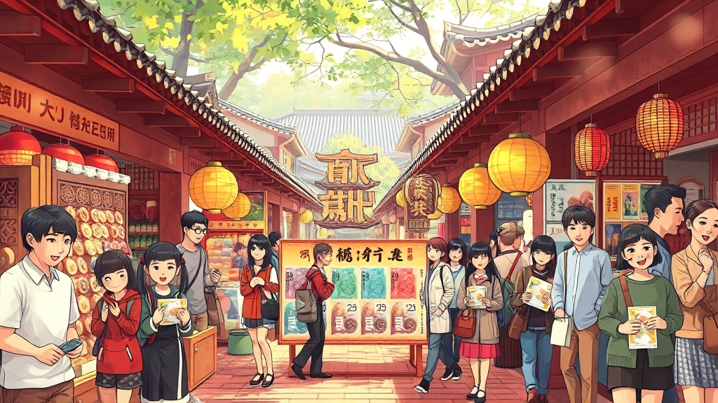 지역화폐 & 전통시장 행사 (illustration 스타일)