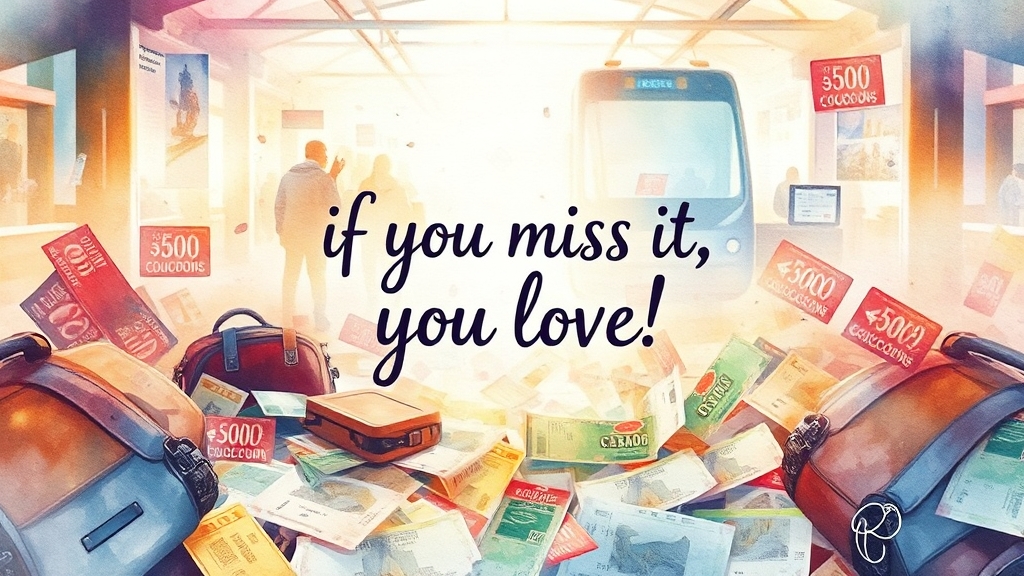 할인 혜택, 놓치면 손해! (watercolor 스타일)