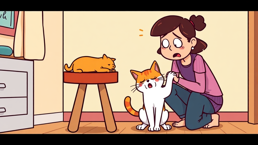 고양이 변비의 명확한 정의와 정상적인 배변 습관 (cartoon 스타일)