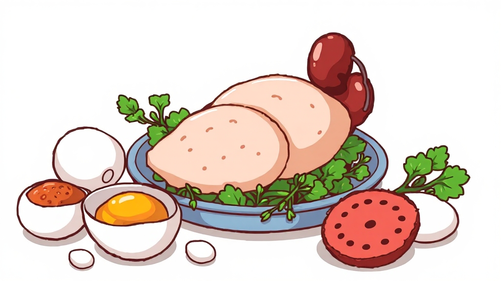 알부민 섭취 방법 및 주의사항 (cartoon 스타일)