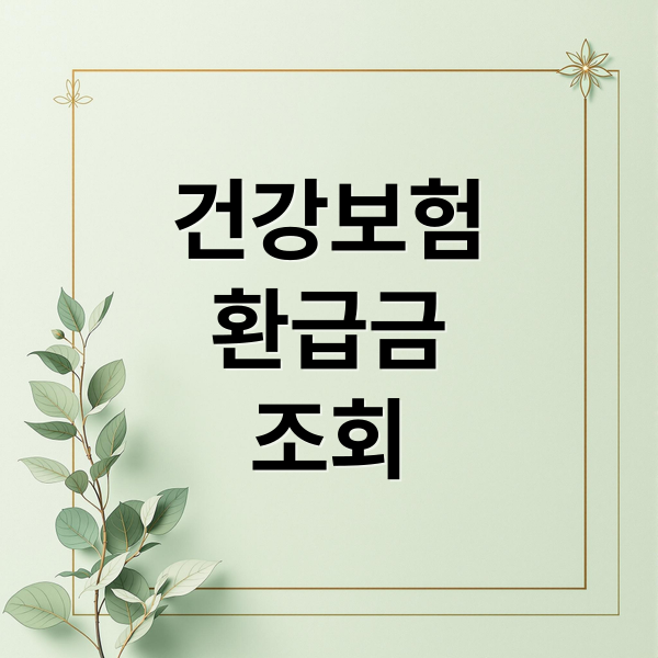 건강보험
환급금
조회 (건강보험 환급금 조회)