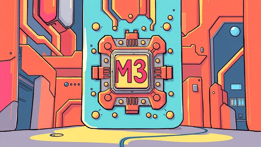 M3 칩 성능 분석 (cartoon 스타일)
