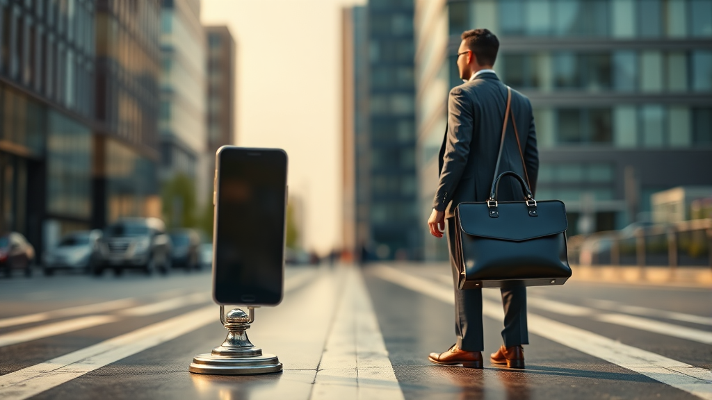 성공 전략: 비대면 vs 대면 (realistic 스타일)