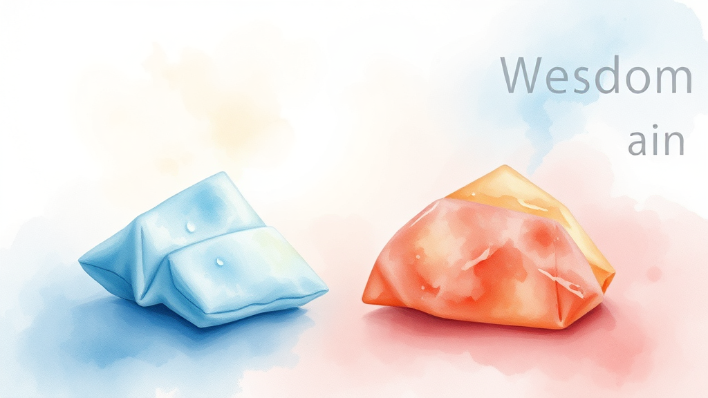 통증과 붓기, 어떻게 관리해야 할까? (watercolor 스타일)