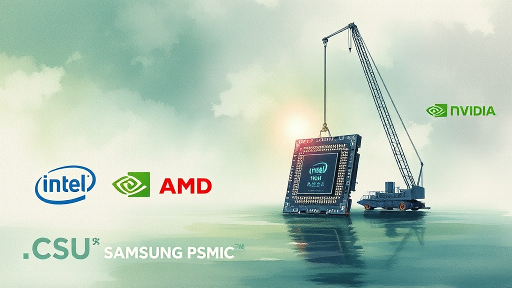 인텔, 경쟁사들과 비교해보니 (watercolor 스타일)