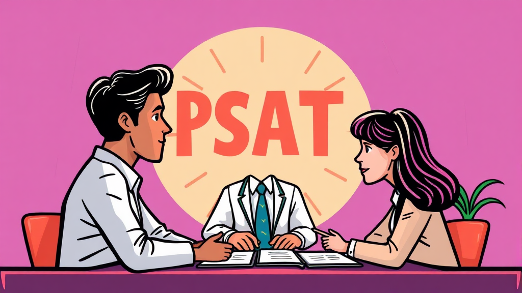 9급 공무원 채용 시험 변화: PSAT 도입 논의 (cartoon 스타일)