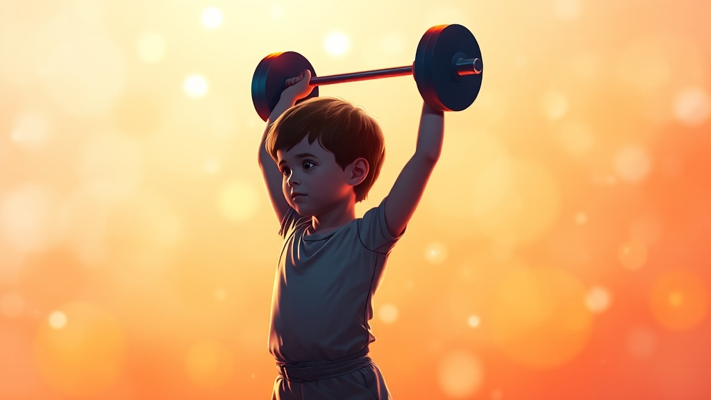 성장 촉진을 위한 운동과 자세 교정 (illustration 스타일)