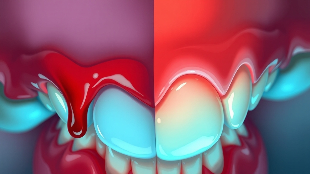 잇몸 염증 원인과 증상 (illustration 스타일)