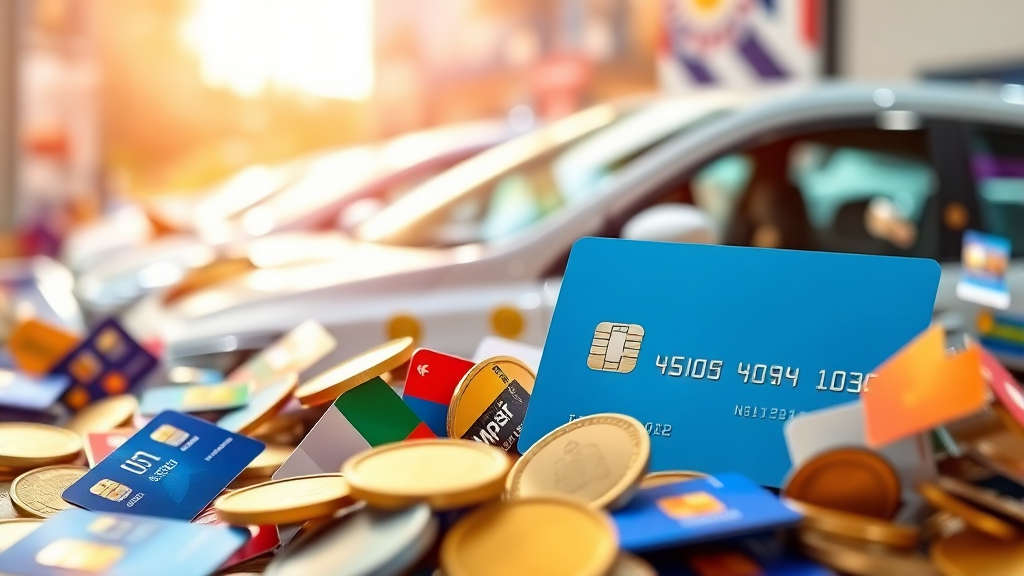 카드 결제 혜택 (realistic 스타일)