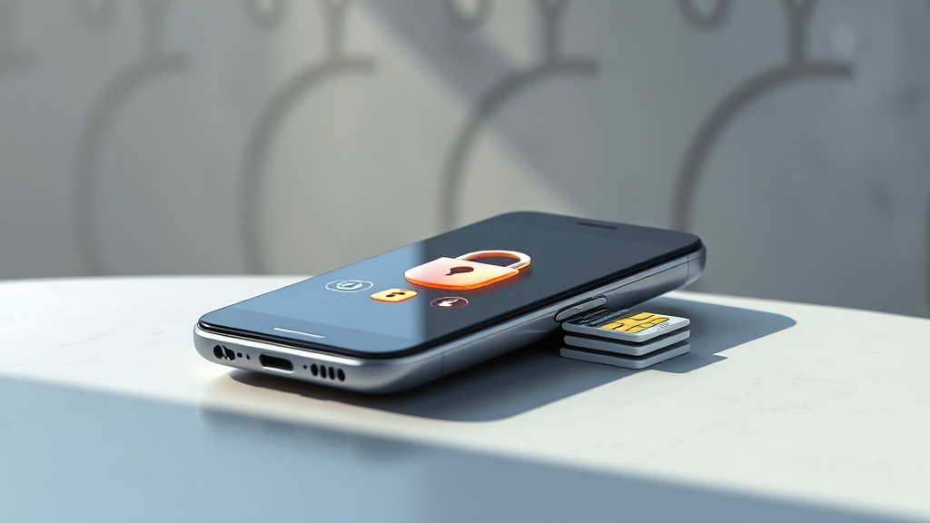 유심 보호 서비스, 유의사항은? (realistic 스타일)