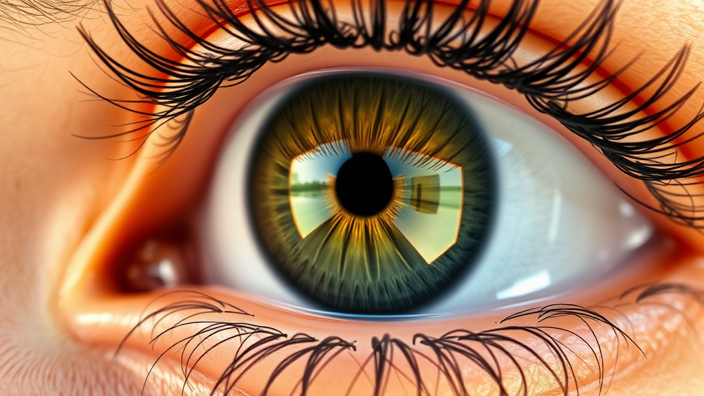 눈 건강 증진 효과 (realistic 스타일)