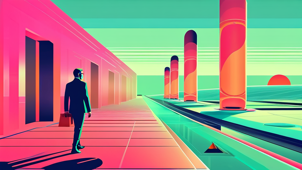 미래를 위한 통찰: 변화하는 세상 속 우리의 자세 (illustration 스타일)