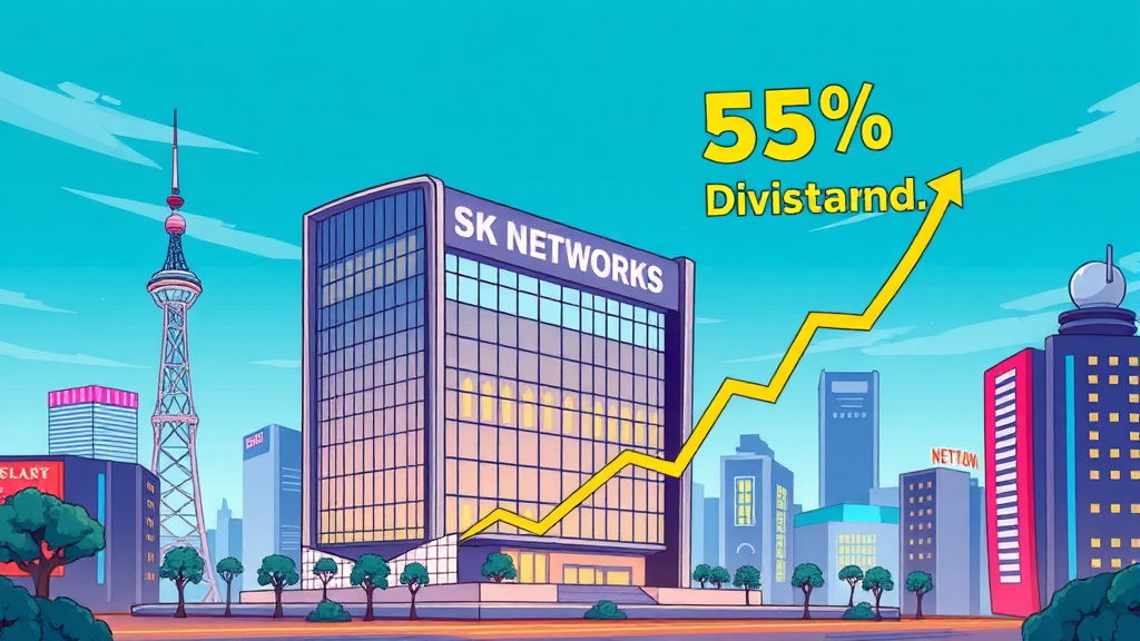 SK네트웍스 현재 주가 및 투자 판단 (cartoon 스타일)