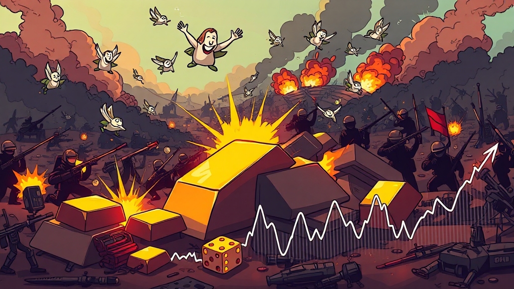 금값 변동, 왜 이렇게 심할까? (cartoon 스타일)