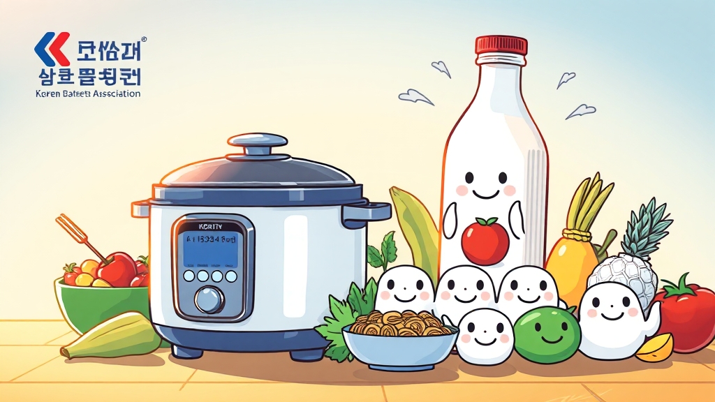 저당밥솥 산업 동향 & 협력 사례 (cartoon 스타일)