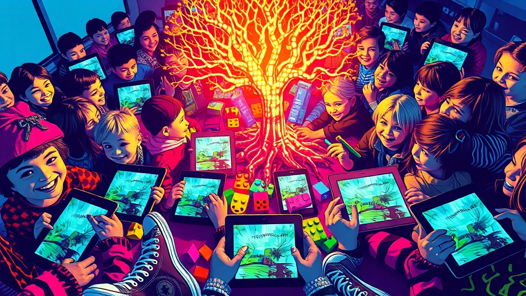 디지털 글쓰기 게임: 재미와 학습을 동시에! (popart 스타일)