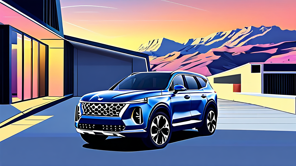 쏘렌토 풀체인지, 시장 경쟁 속에서 빛나는 경쟁력 분석 (illustration 스타일)