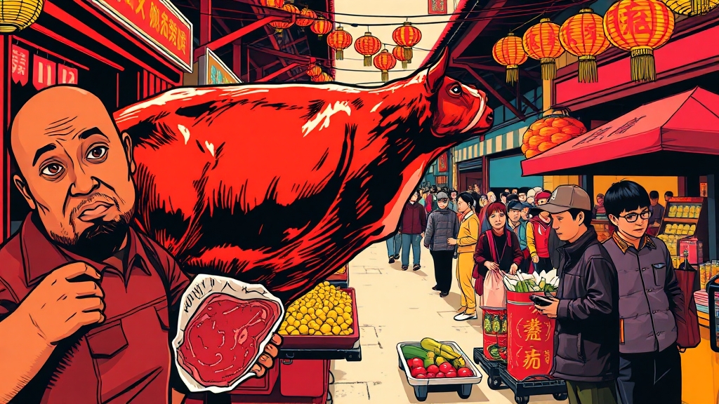미국 소고기 퇴출 배경 심층 분석 (popart 스타일)