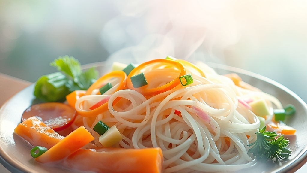 잡채, 왜 재료 준비가 중요할까요? (watercolor 스타일)