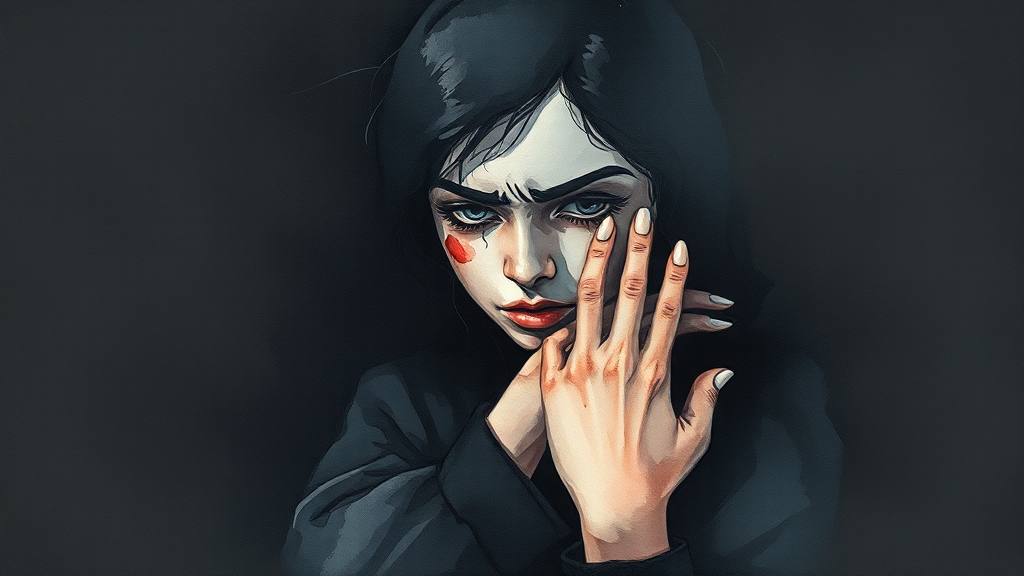A씨의 증거 자료, 무엇을 말하나 (watercolor 스타일)