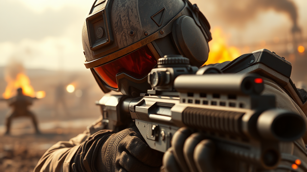 스마트전의 핵심: 정보 수집과 정밀 타격의 혁신 (realistic 스타일)