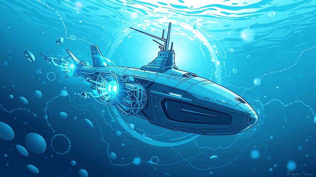 핵잠이란 무엇일까요? (illustration 스타일)