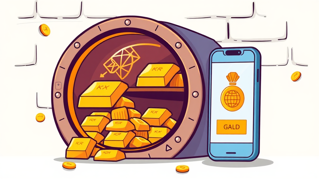 KRX 금현물 계좌란? (cartoon 스타일)