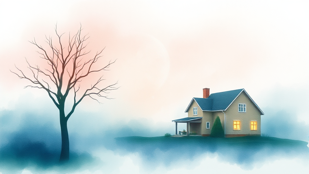 주택연금 vs 모기지론: 나에게 맞는 선택은? (watercolor 스타일)