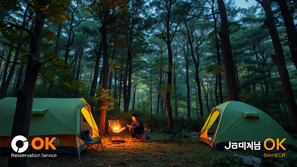 캠핑장 요금 & 예약 꿀팁 (realistic 스타일)
