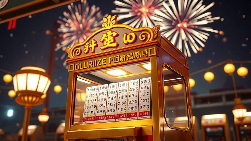 로또 1등 당첨 지역 안내 (realistic 스타일)