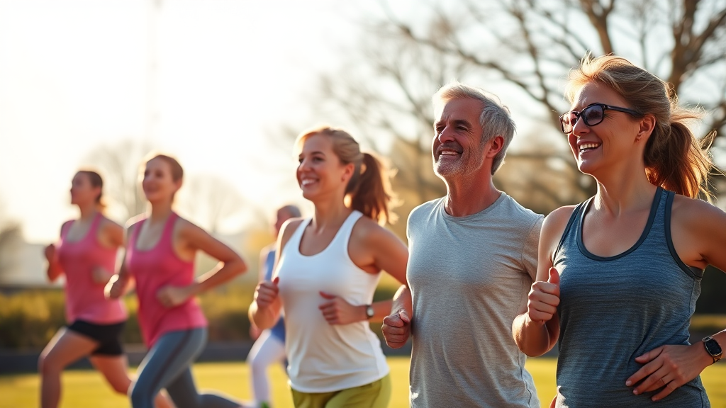 안전한 운동 시간대는? (realistic 스타일)