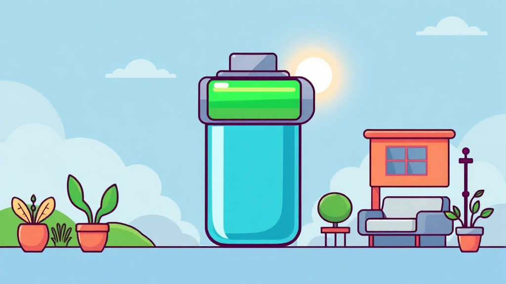 수명 연장 충전 습관 (cartoon 스타일)