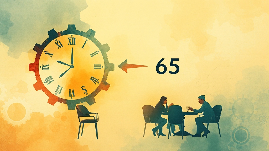 정년연장, 어떤 방식으로 진행될까? (watercolor 스타일)